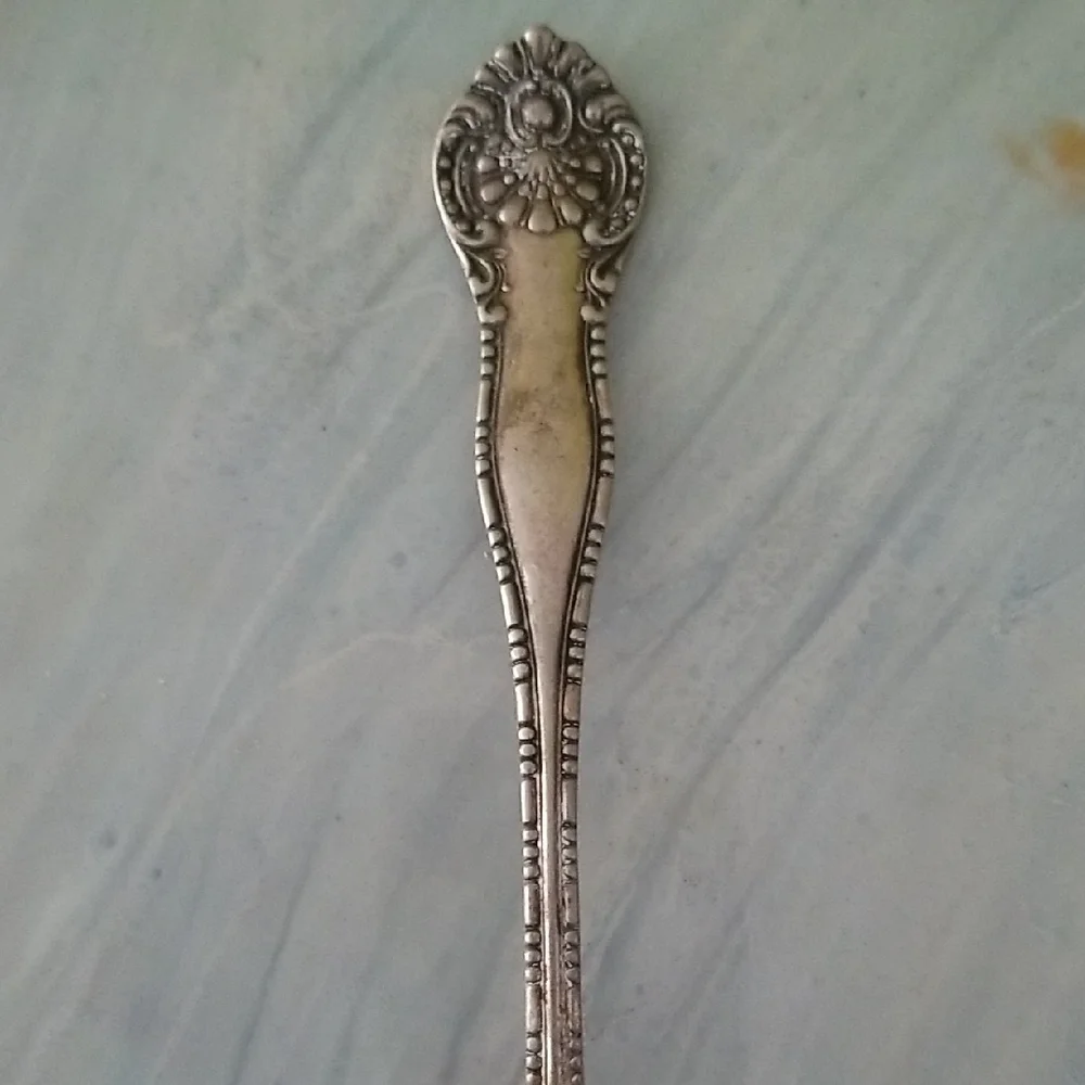 Vintage Elegant Silver Plated Decorative Spoon